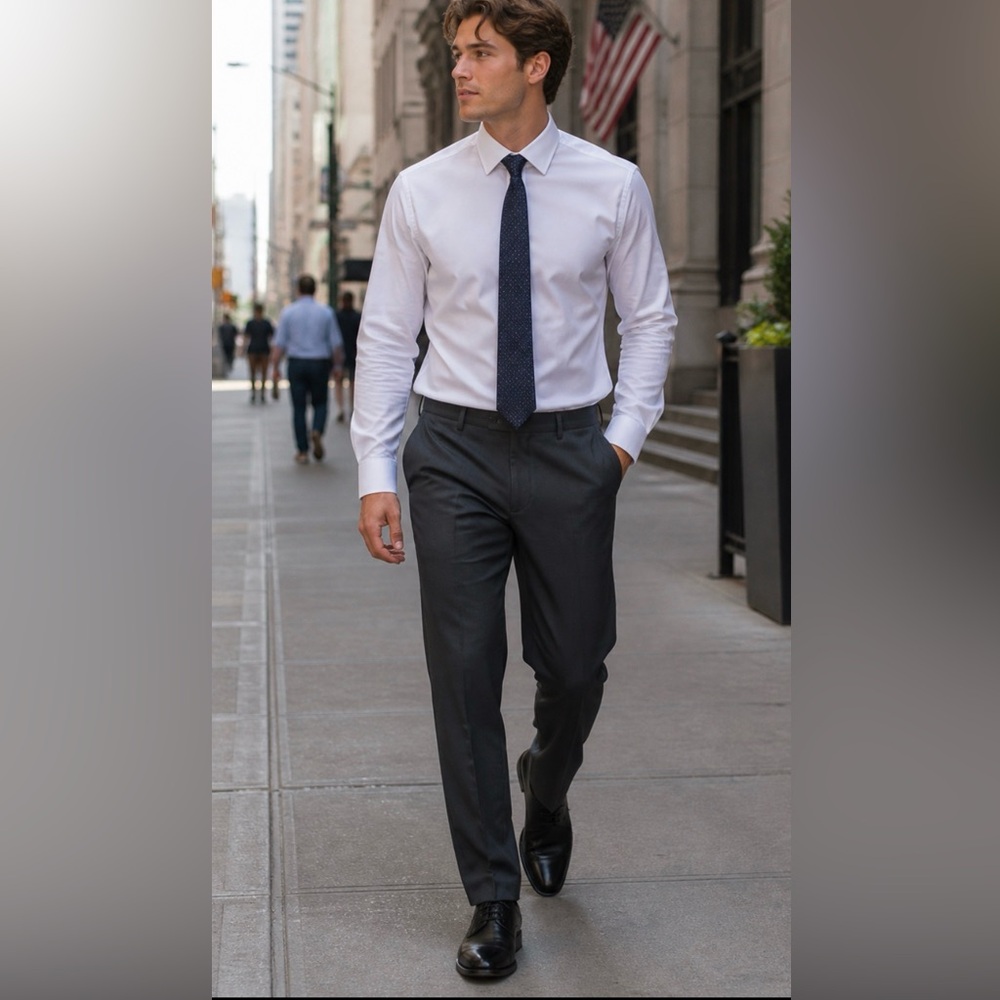 Perry Ellis  Black Slim Fit Dress Pants Men’s 36x30